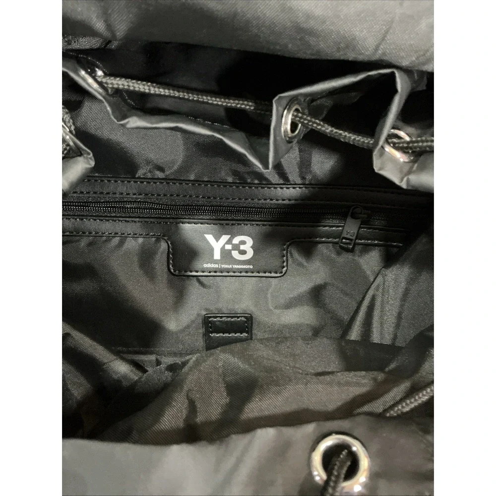 Y 3 Utility Backpack Logo Men Bag Yohji Yamamoto Adidas Collaboration, Black